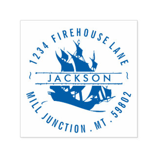 Hot Air Ballon Self-Inking Rücksendeadresse Briefm Permastempel