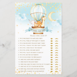 Hot Air Ballon Tiere sagte er sagte, sie sagte Spa