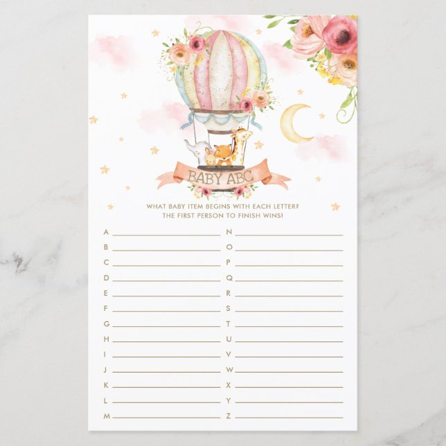 Hot Air Balloon Animals Baby ABC Baby Showgame (Vorderseite)