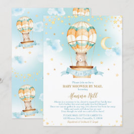 Hot Air Balloon Baby Dusche von Mail Teddy Bear Einladung