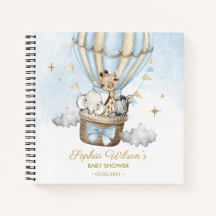Hot Air Balloon Baby Showbook Notizbuch