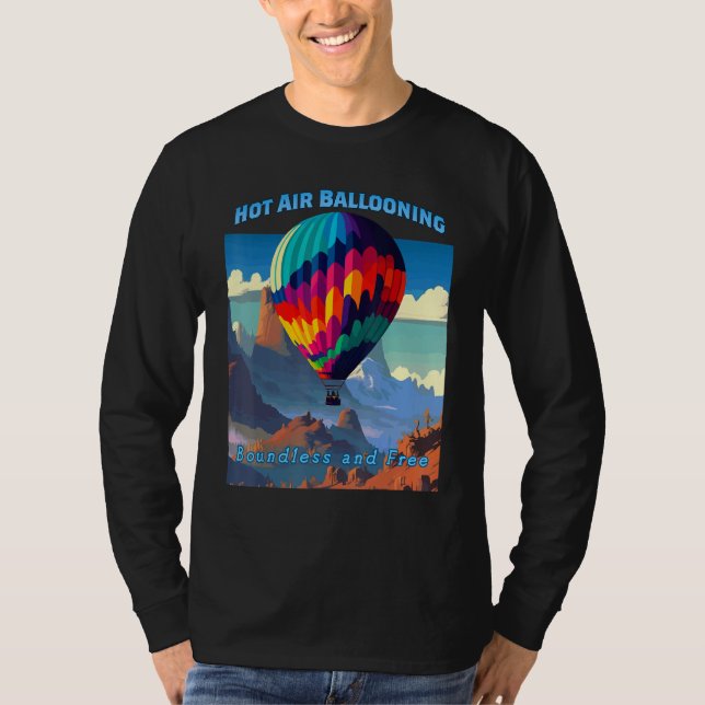 Hot Air Balloon Boundless Adventure Sky Ballooning T-Shirt (Vorderseite)
