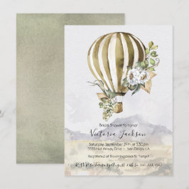 Hot Air Balloon Bridal Shower Einladungen