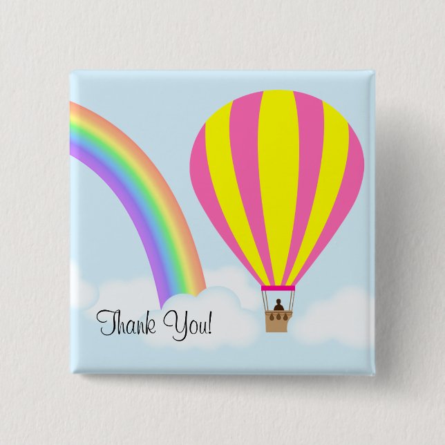 Hot Air Balloon Button (Vorderseite)