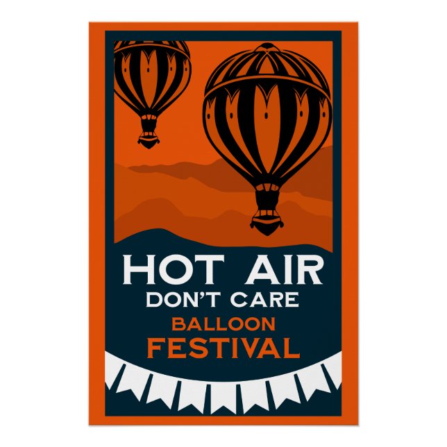 Hot Air Balloon Festival Poster (Vorderseite)