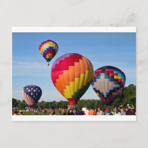 Hot Air Balloon Flight Festival: Decatur Alabama Postkarte