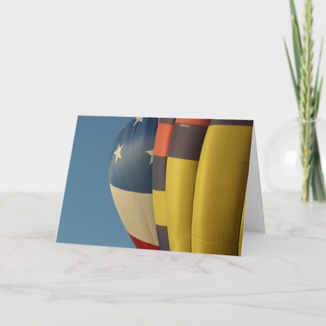 HOT AIR BALLOON NOTECARDS KARTE (Vorderseite)