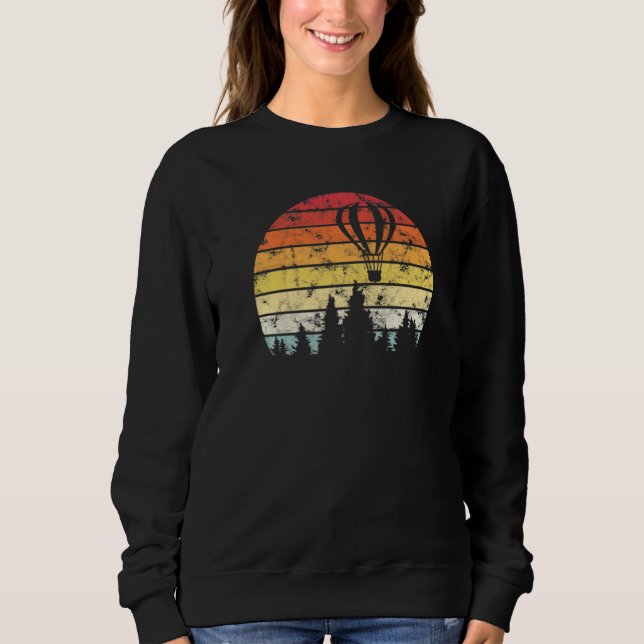 Hot Air Balloon Ride Flying Pilot Balloonist Adven Sweatshirt (Vorderseite)