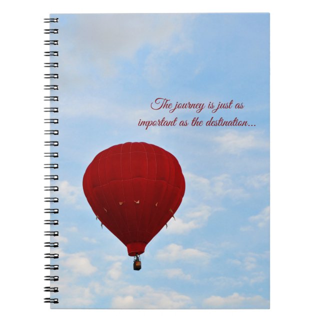 Hot Air Balloon Spiral Notebook Notizblock (Vorderseite)