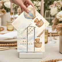 Hot Air Balloon Teddy Bear Baby Shower