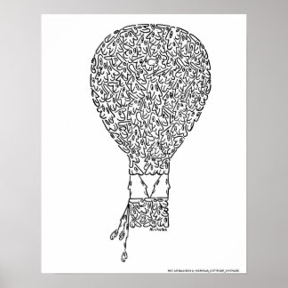 HOT AIR BALLOON von NICHOLAS_COPYRIGHT_M... Poster