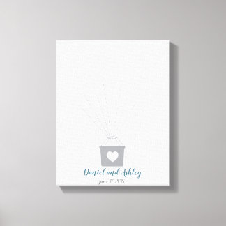 Hot Air Balloon Wedding Fingerprint Gästebuch