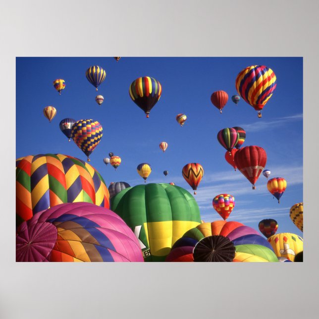 Hot Air Balloons Albuquerque - Foto Art Print Poster (Vorne)
