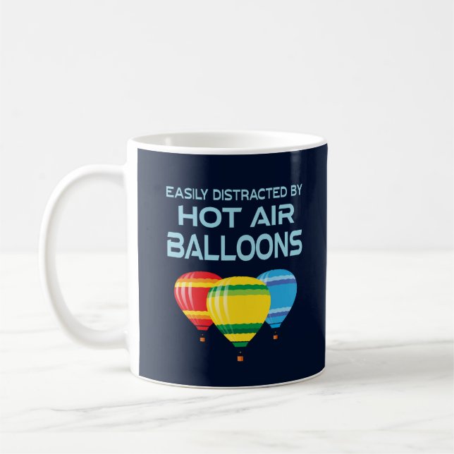 Hot Air Balloons Funny Ballooning Kaffeetasse (Links)