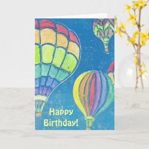 Hot Air Balloons Geburtstagskarte Karte