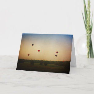 Hot Air Balloons Muttertagskarte von Ehemann Karte