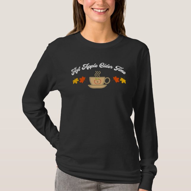 Hot Apple Cider Time Fall Festival Autumn Apple Ju T-Shirt (Vorderseite)