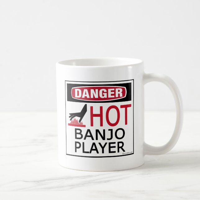 Hot Banjo Player Kaffeetasse (Rechts)