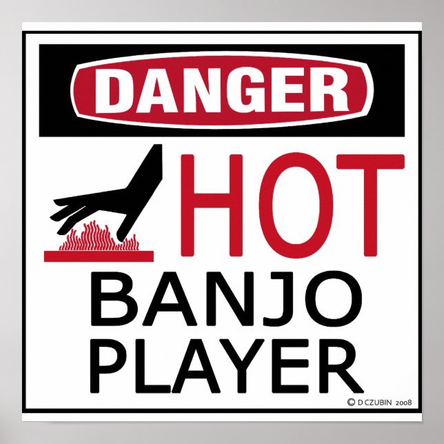 Hot Banjo Player Poster (Vorne)