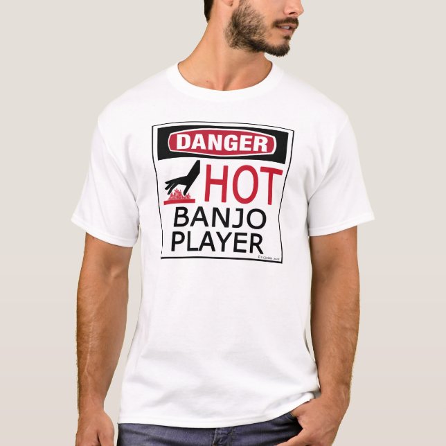 Hot Banjo Player T-Shirt (Vorderseite)