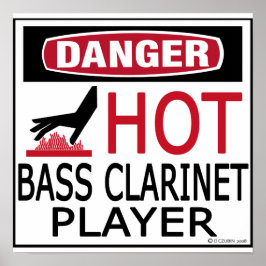 Hot Bass Clarinet Player Poster