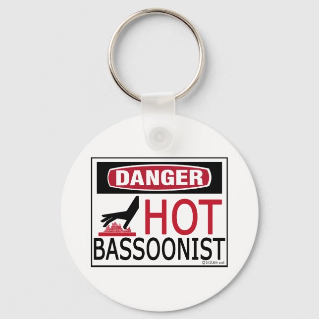 Hot Bassoonist Schlüsselanhänger (Vorderseite)