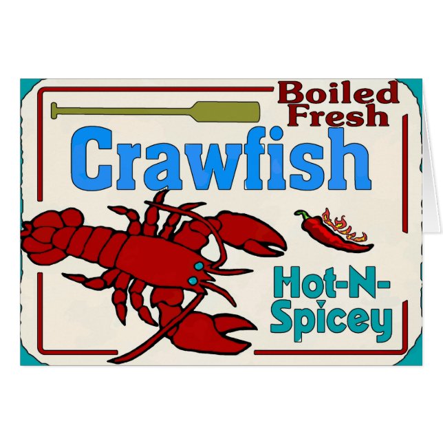 Hot Books Crawfish Sign (Vorderseite (Horizontal))