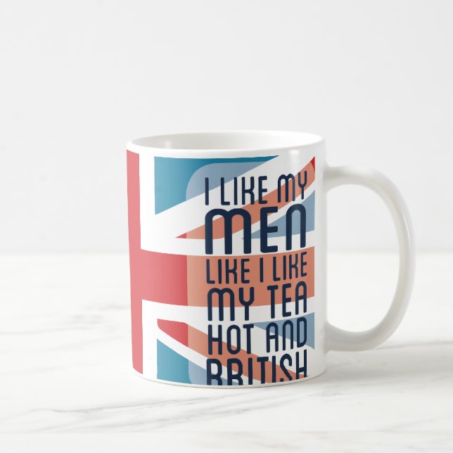 Hot & British Men & Tee Tasse (Rechts)