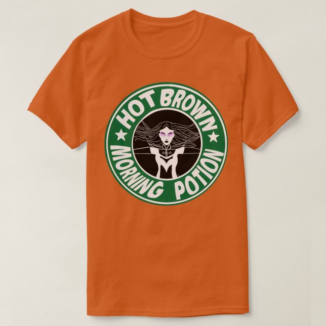 Hot Brown Morning Pop T-Shirt (Design vorne)