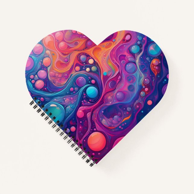Hot Bubbles Notizbuch (Vorderseite)