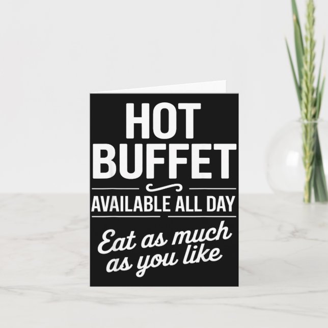 Hot Buffet Available All Day Eat As Much As You Li Karte (Vorderseite)