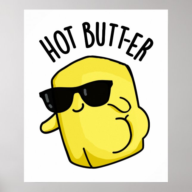 Hot Butter Funny Food Puff Poster (Vorne)