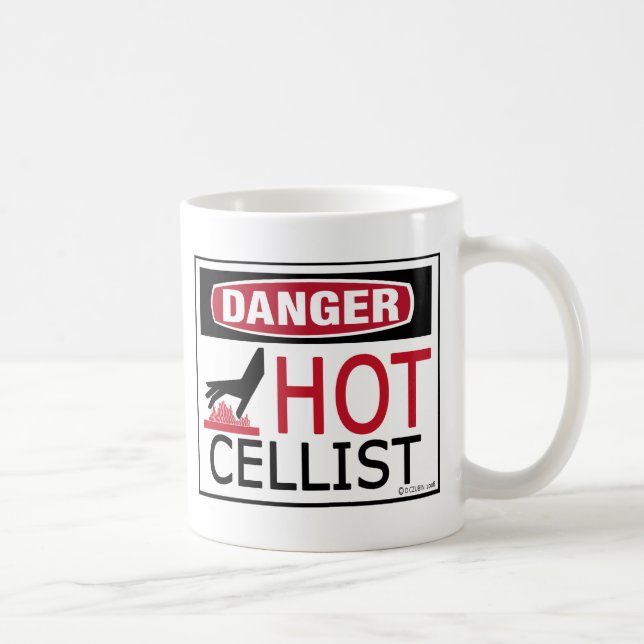 Hot Cellist Kaffeetasse (Rechts)