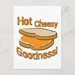 Hot Cheesy Goodness gegrillter Käse Sandwich Postkarte