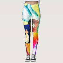 Hot Chicks Abstrakte Leggings