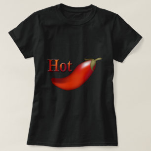 Hot Chili Pepper Ladys Black T - Shirt