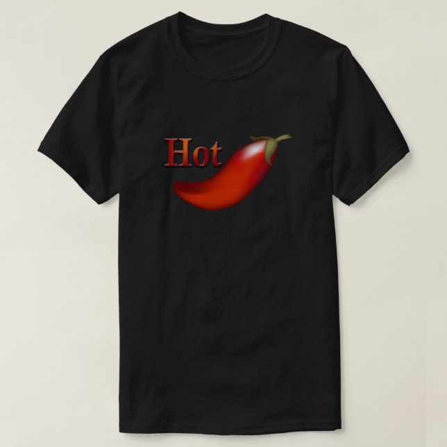 Hot Chili Pepper T - Shirt Black (Design vorne)