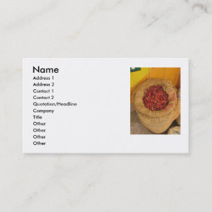 Hot Chilly Paprikaschoten Business Card Visitenkarte