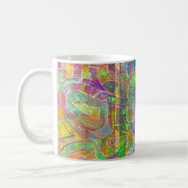 "Hot Chinese Food" abstract art coffee mug  Kaffeetasse