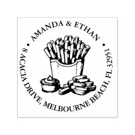 Hot Chips Party Snack Thema Permastempel