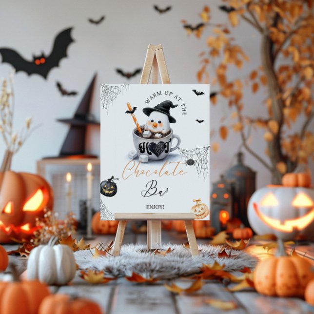 Hot Choco Bar Little Boo Baby Dusche Halloween Poster (Von Creator hochgeladen)