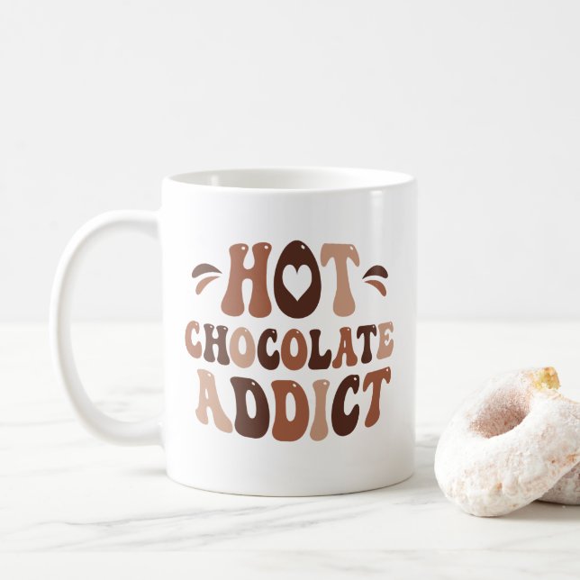 Hot Chocolate Addict Kaffeetasse (Mit Donut)
