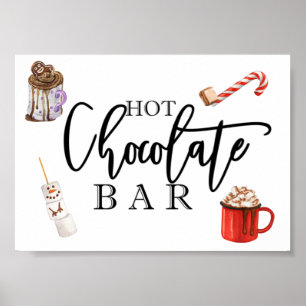 Hot Chocolate Bar Christmas Kakao Poster