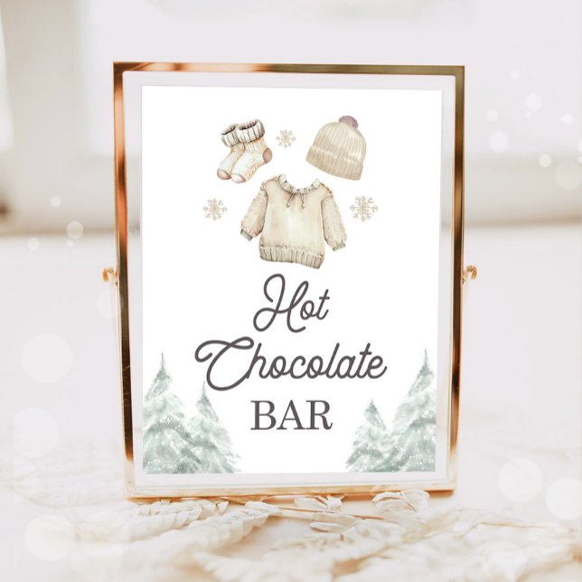 Hot Chocolate Bar Cocoa Baby It's Cold Outside Poster (Von Creator hochgeladen)