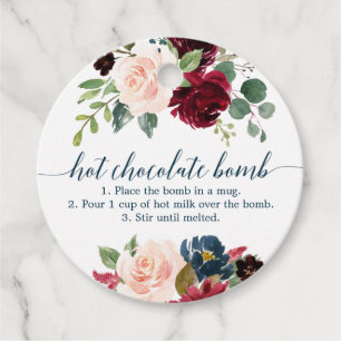 Hot Chocolate Bomb Gevor Tag Anleitungen Geschenkanhänger