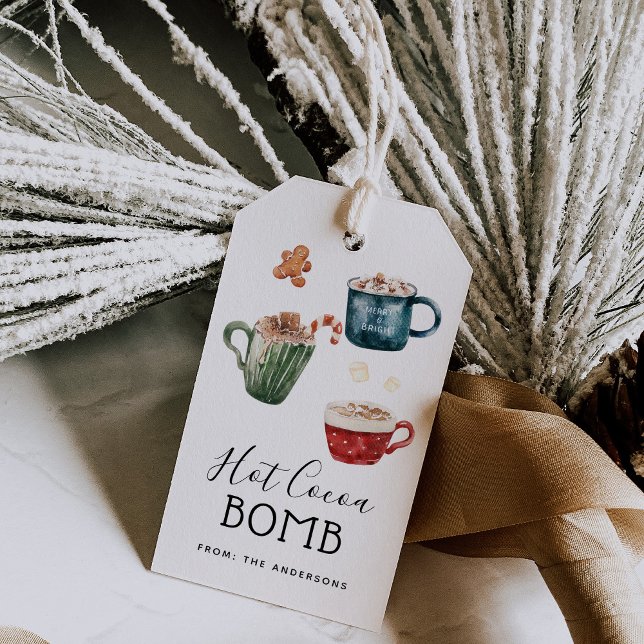 Hot Chocolate Bomb Tag Geschenkanhänger (Von Creator hochgeladen)
