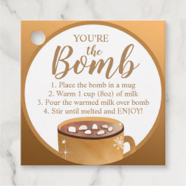 Hot Chocolate Bomb Tags Sie sind die Bombe Kakao Geschenkanhänger