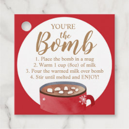 Hot Chocolate Bomb Tags Sie sind die Bombe Kakao Geschenkanhänger