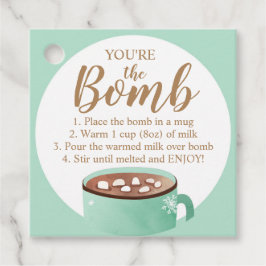 Hot Chocolate Bomb Tags Sie sind die Bombe Kakao Geschenkanhänger