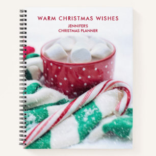 Hot Chocolate & Candy Cane Weihnachten Notizbuch